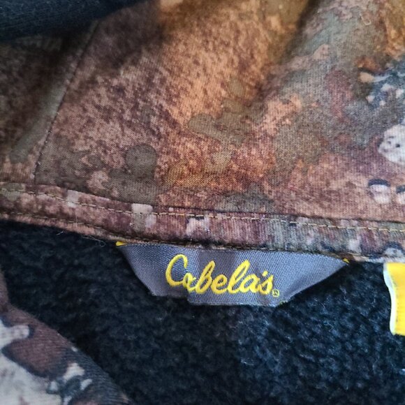 CABELA'S 3XL REG-3TG REG-BLACK LOGO FONT-CAMO HOOD LINING- RUGGED OUTDOOR STYLE - Picture 4 of 12